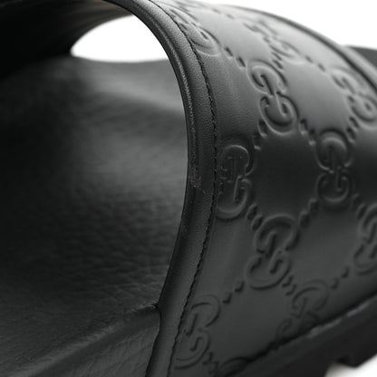 Gucci Guccissima Mens Lug Sole Slide Sandals 8 Black 8 of 12
