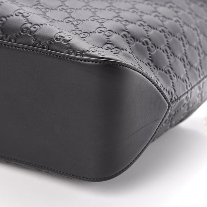 Gucci Guccissima Signature Large Linea A Hobo Black 9 of 10