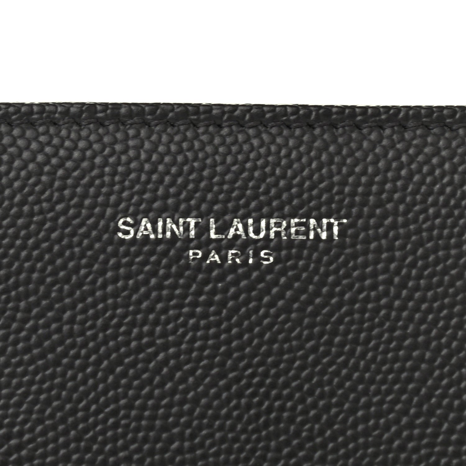 Saint Laurent Grain De Poudre Classic Zip Around Travel Wallet Black 5 of 7
