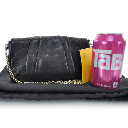 Fendi Crinkled Lambskin Mia Pochette Black 2 of 7