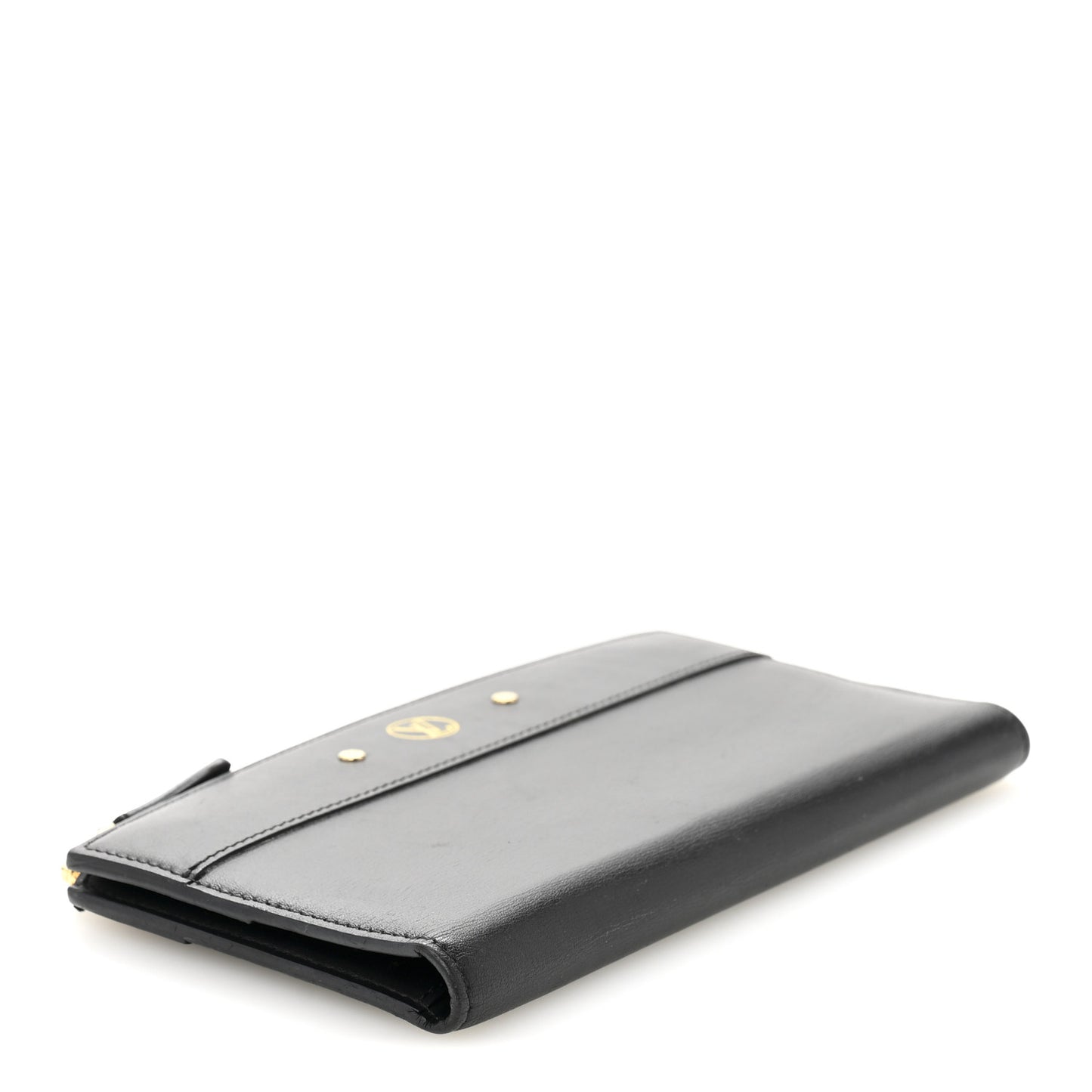 Calfskin City Steamer Wallet Black