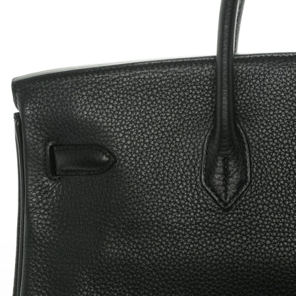 Hermes Taurillon Clemence Birkin 40 Black 11 of 24