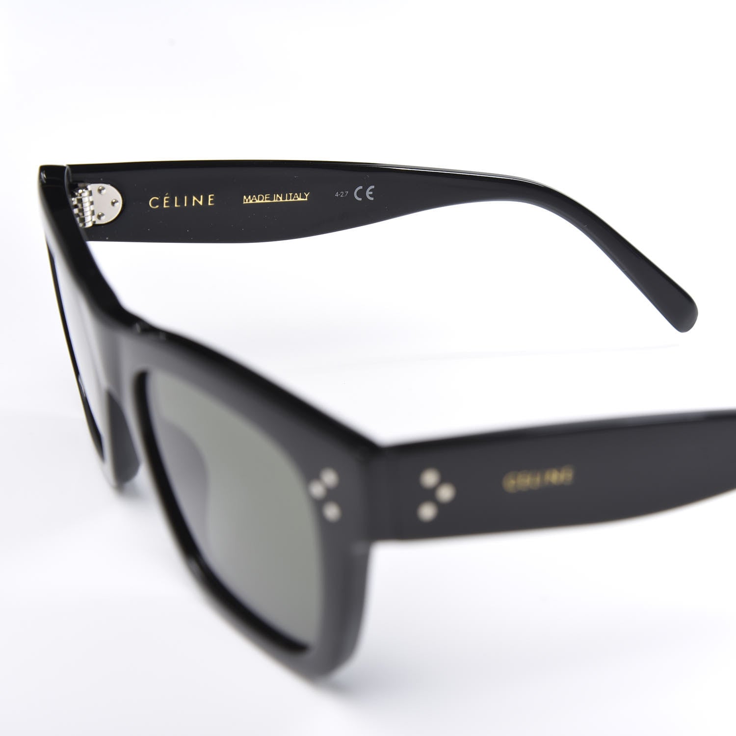 Celine Acetate Sunglasses CL 400091 Black 5 of 8