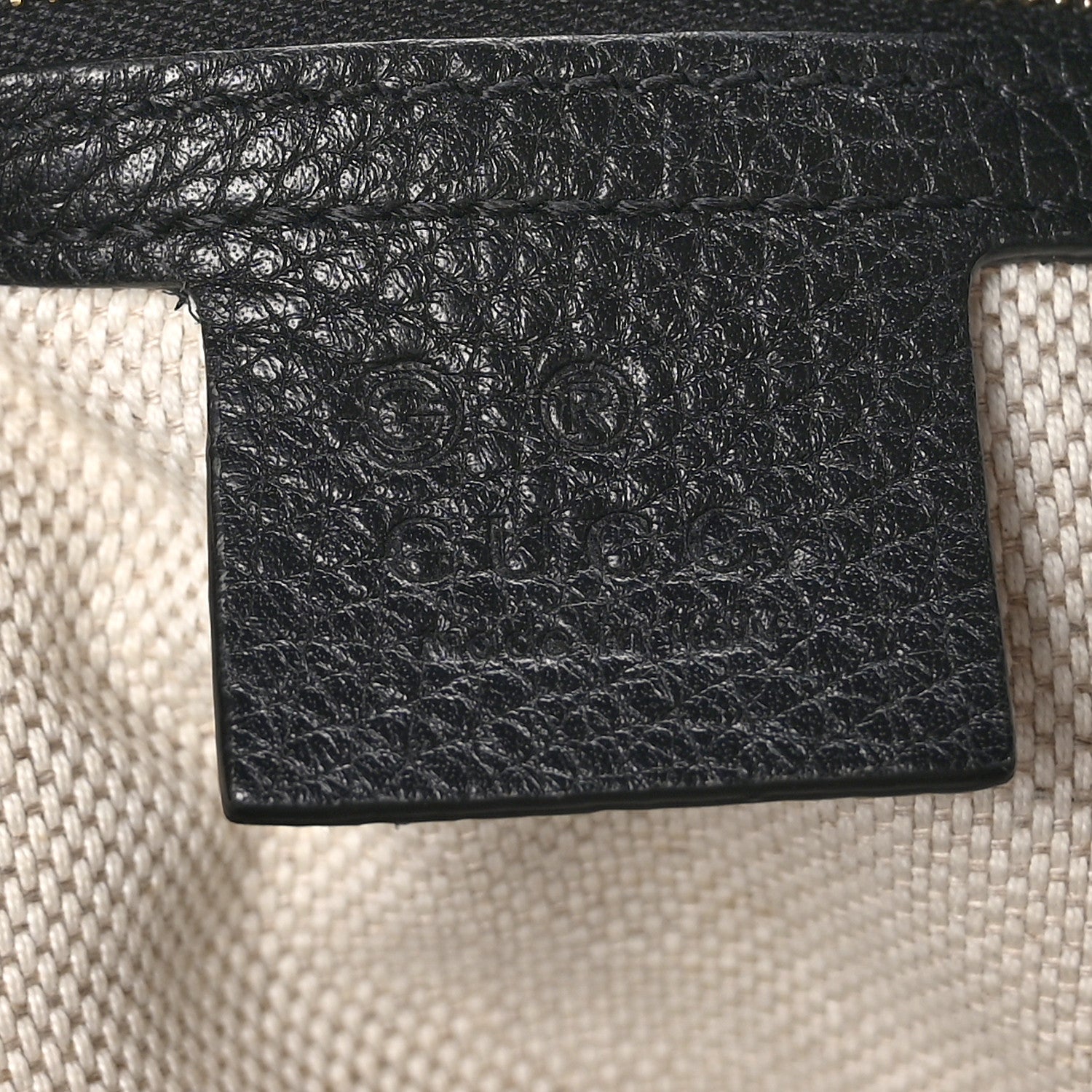 Gucci Pebbled Calfskin Medium Soho Chain Shoulder Bag Black 6 of 11