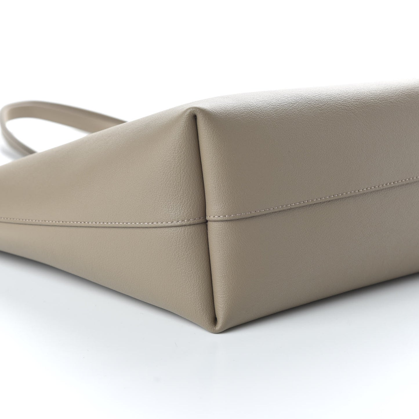 Calfskin Large Shopping Tote Dusty Gray