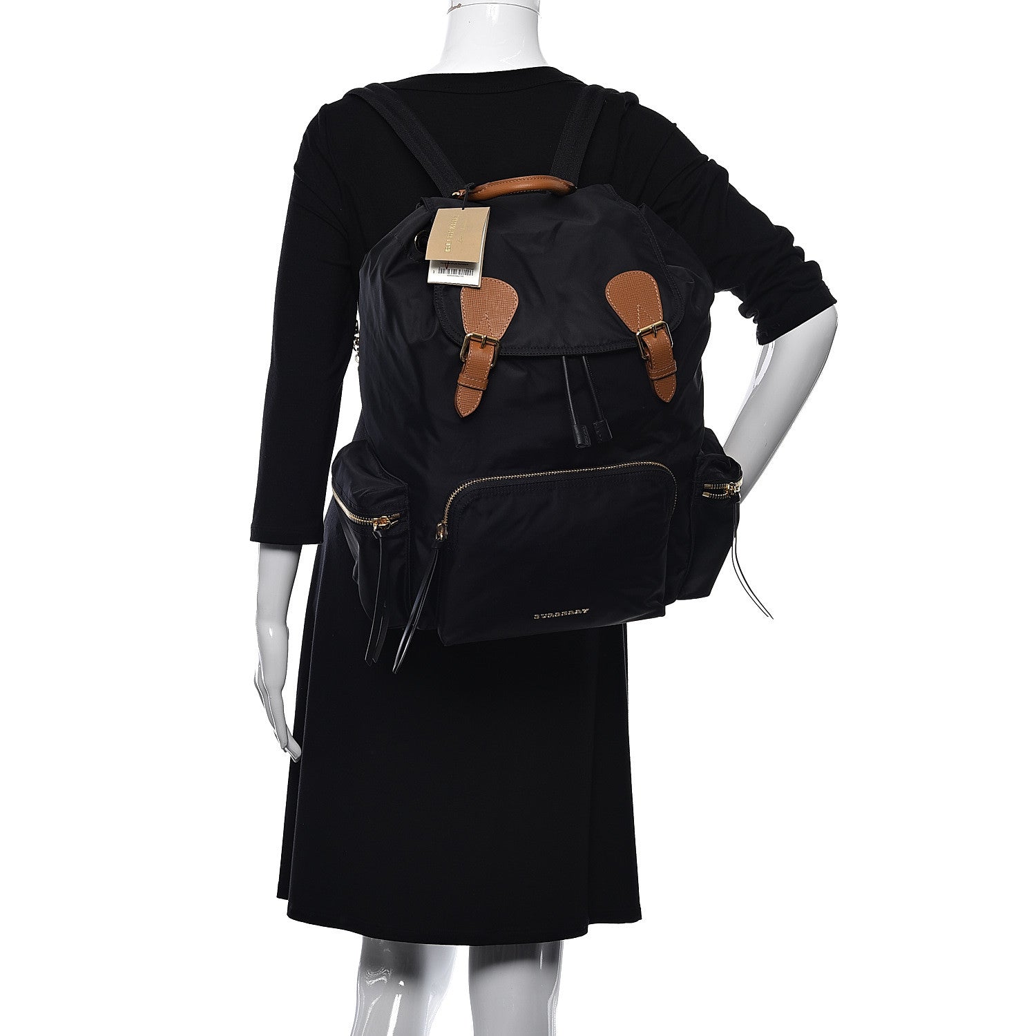 Burberry Nylon Large Rucksack Backpack Black 2 of 10