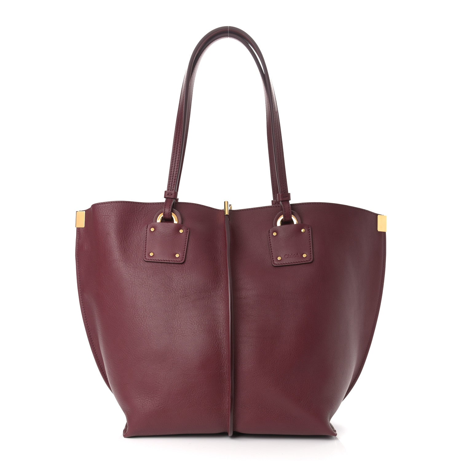 Chloe Smooth Calfskin Medium Vick Tote Burnt Brown 3 of 10