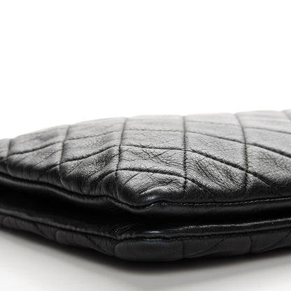 Chanel Calfskin Quilted Small Zipped Boy Pouch Black 9 of 12