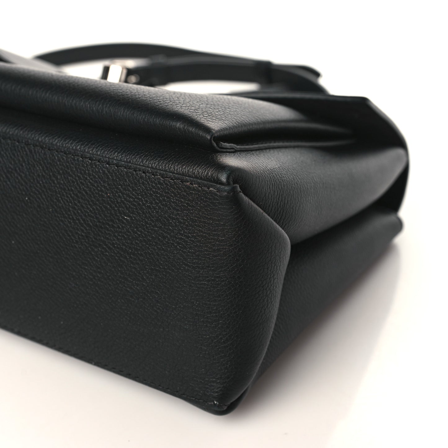Soft Calfskin My Lockme Top Handle Black