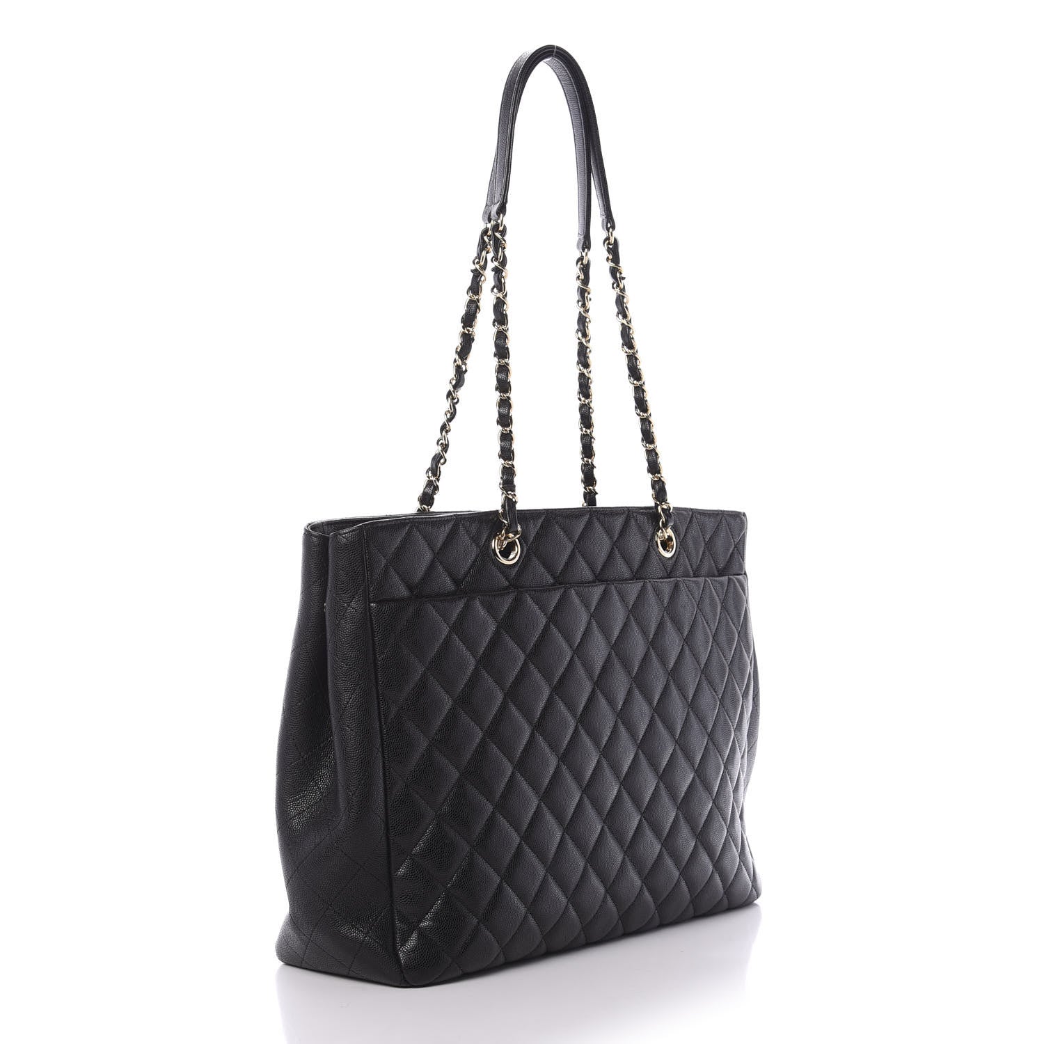 Chanel Caviar Quilted Large Shopping Tote Black 3 of 10