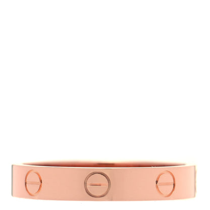 Cartier 18K Pink Gold 4mm LOVE Wedding Band Ring 57 8 1 of 5