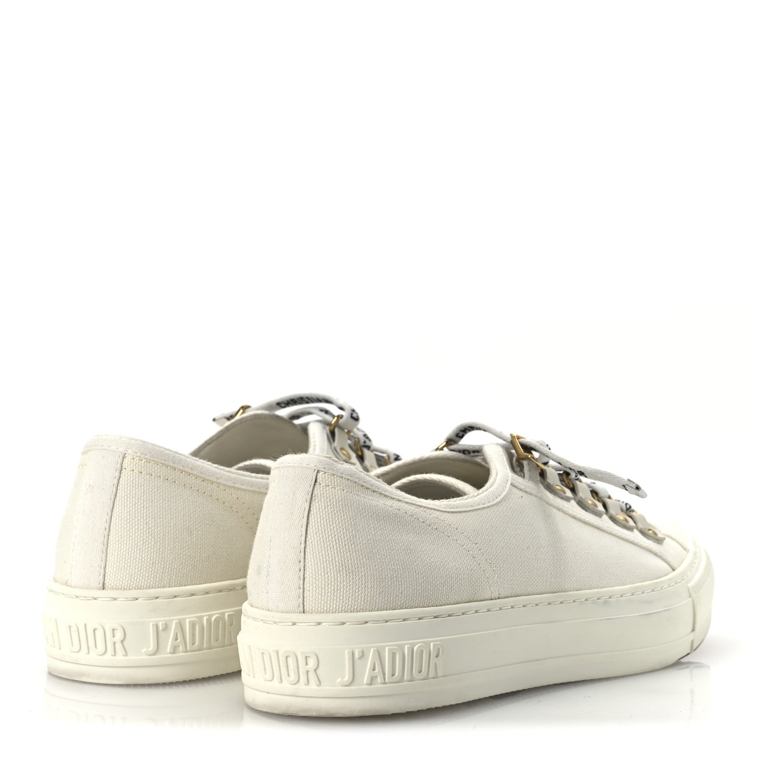 Christian Dior Canvas Walk'N'Dior Low Top Sneakers 39 White 5 of 12