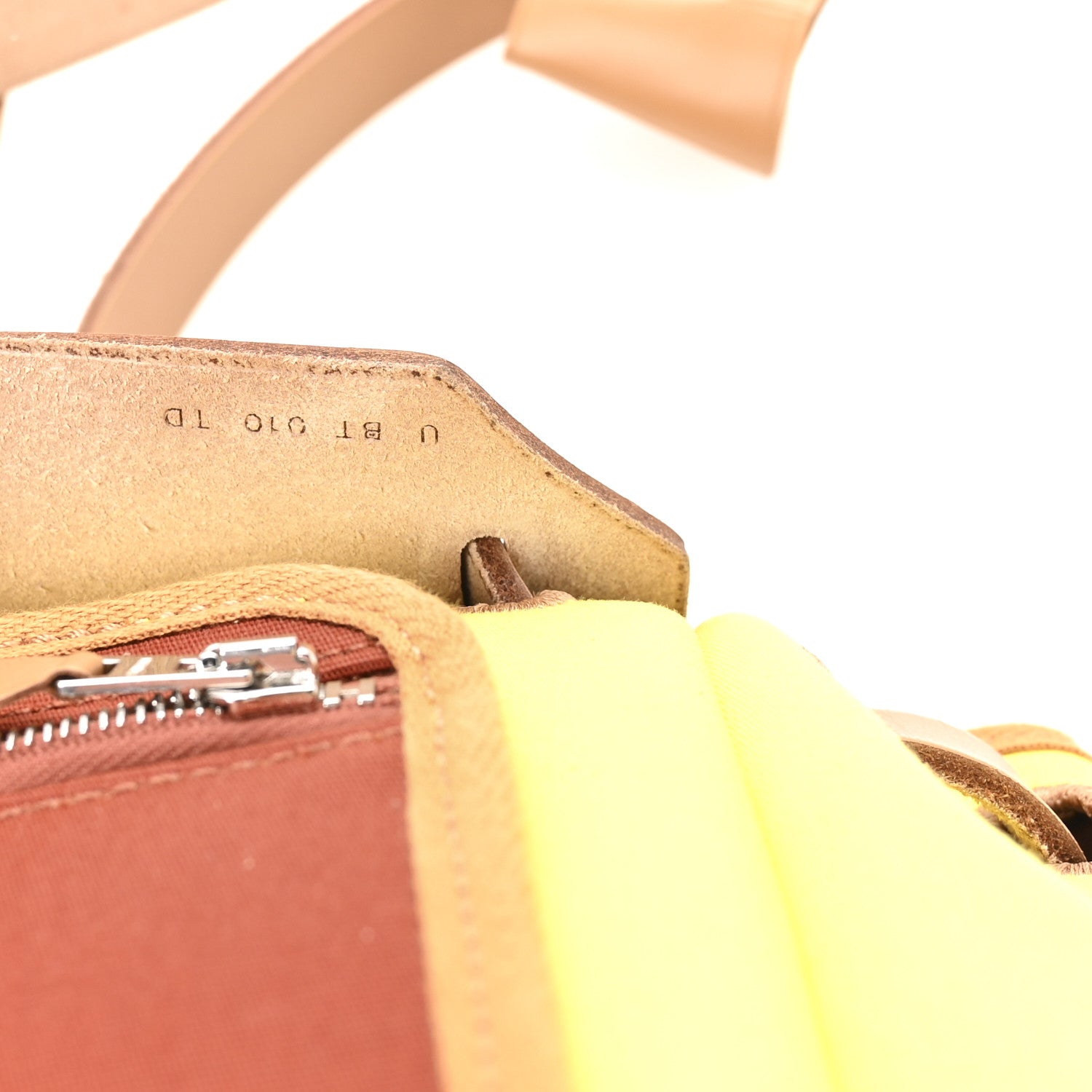 Hermes Military Toile Vache Hunter Herbag Zip Retourne 31 PM Lime Naturel Sable Rouge Garance 8 of 11