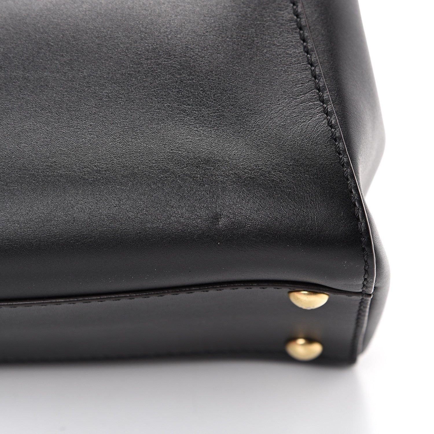 Fendi Vitello Morgan Fabric Jacquard Pequin Medium Peekaboo Iconic Satchel Black Tobacco 12 of 12