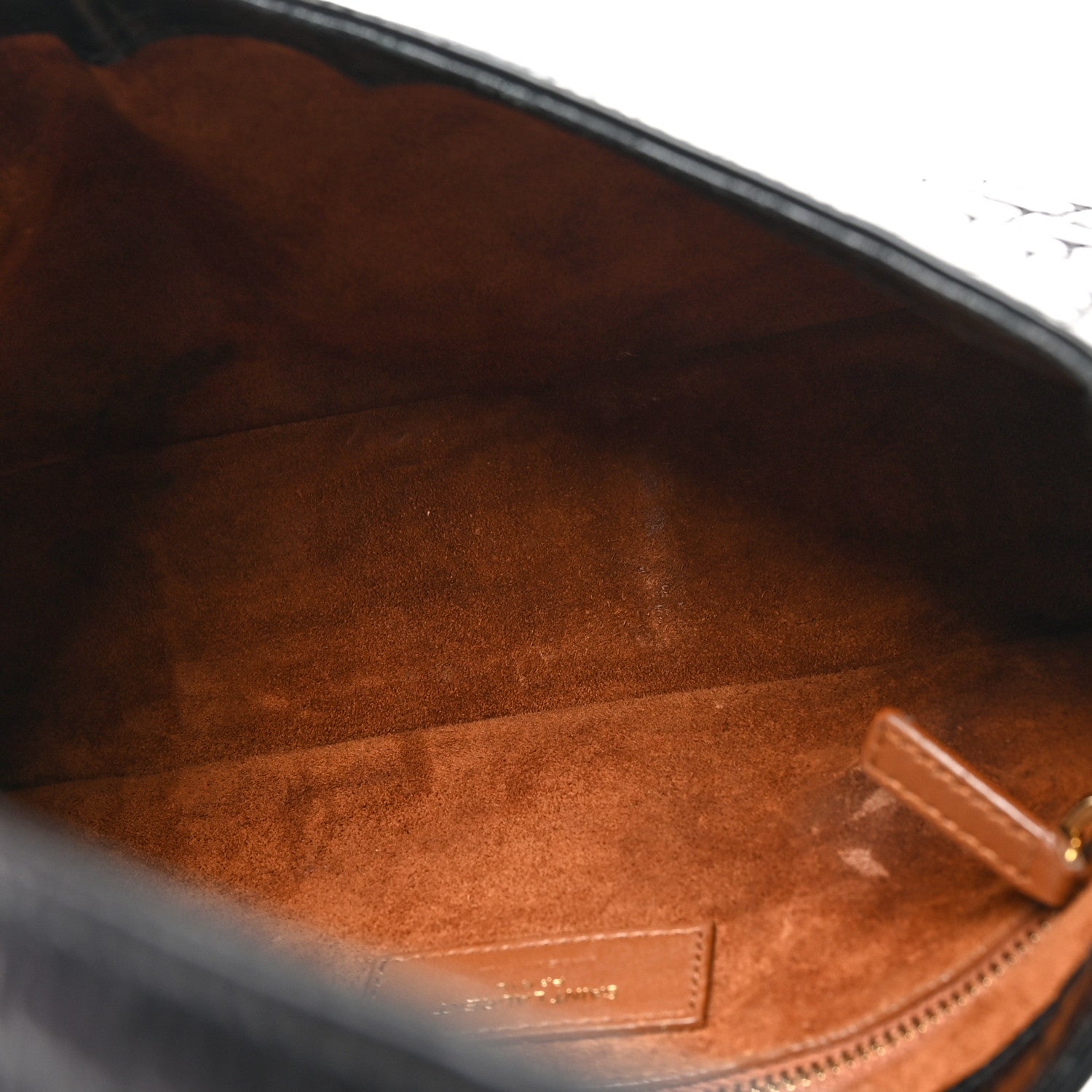 Saint Laurent Calfskin Crocodile Embossed Le 5 A 7 Hobo Black 5 of 10