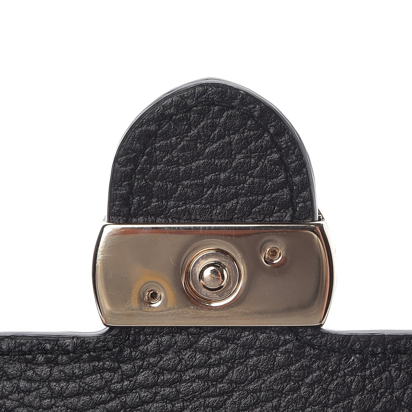 Dollar Calfskin Interlocking G Chain Wallet Black