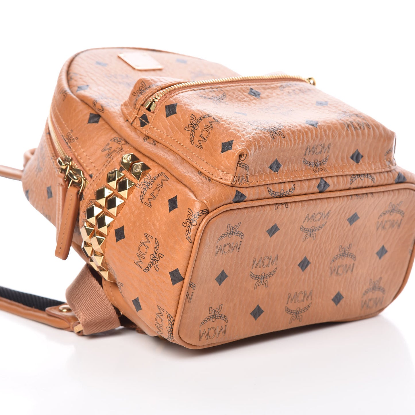 Visetos Side Stud Mini Stark Backpack Cognac