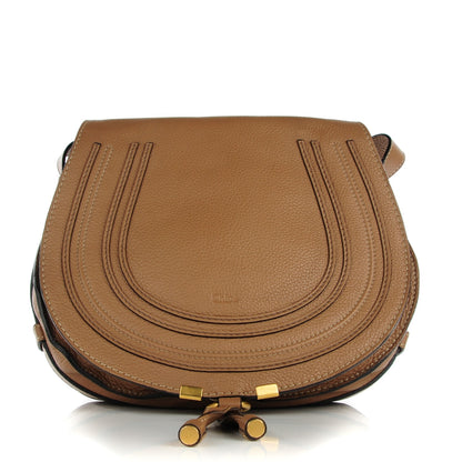 Chloe Calfskin Medium Marcie Round Crossbody Bag Nut 1 of 10