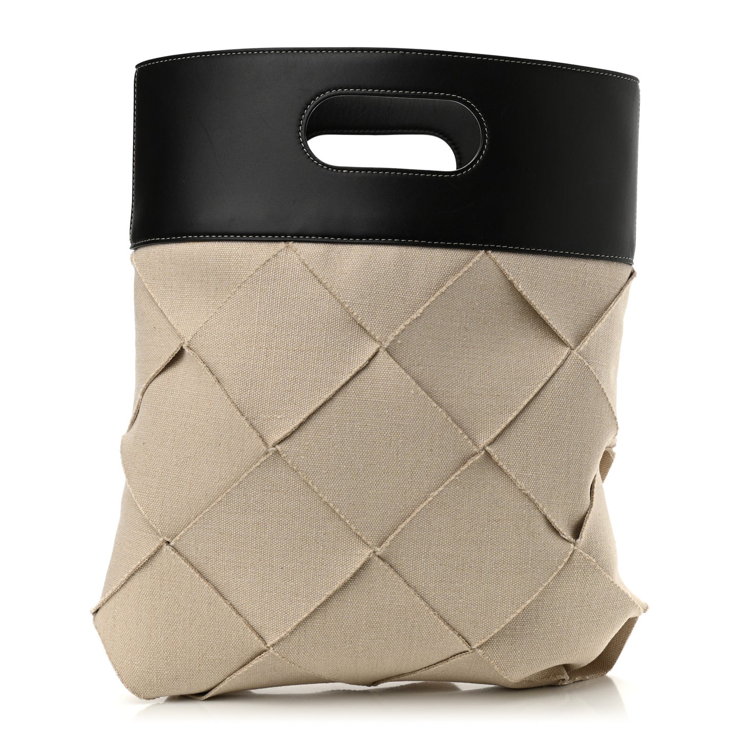 Canvas French Calfskin Small Slip Tote