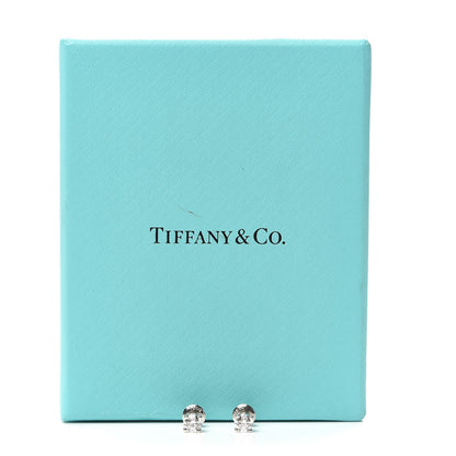 Tiffany Platinum Diamond .60ctw Solitaire Earrings 6 of 6