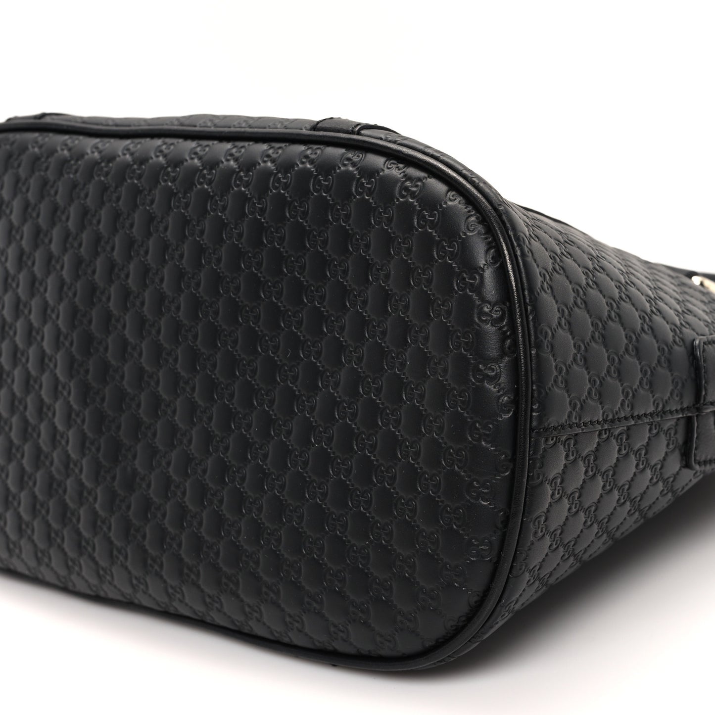 Microguccissima Medium Dome Bag Black