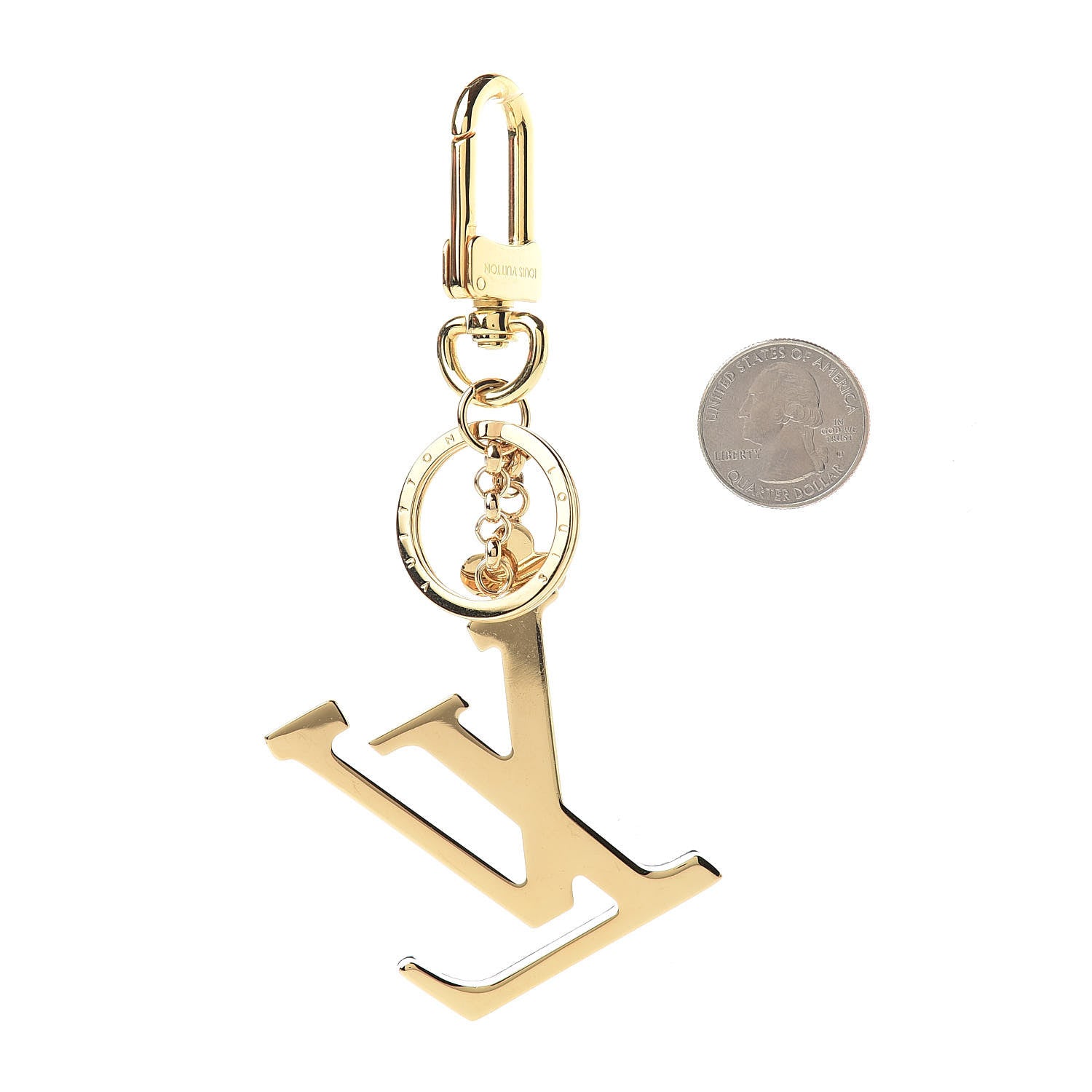 Louis Vuitton Metal Taurillon LV Capucines Bag Charm Key Holder Black 2 of 3