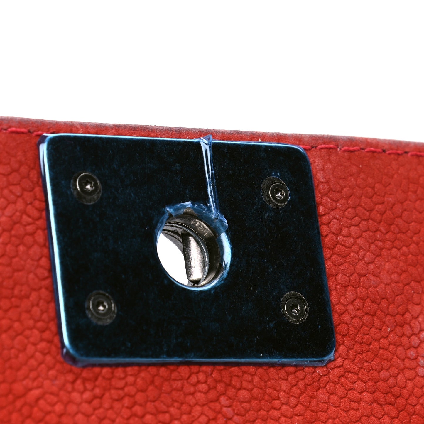 Iridescent Caviar Quilted Medium Boy Flap Red