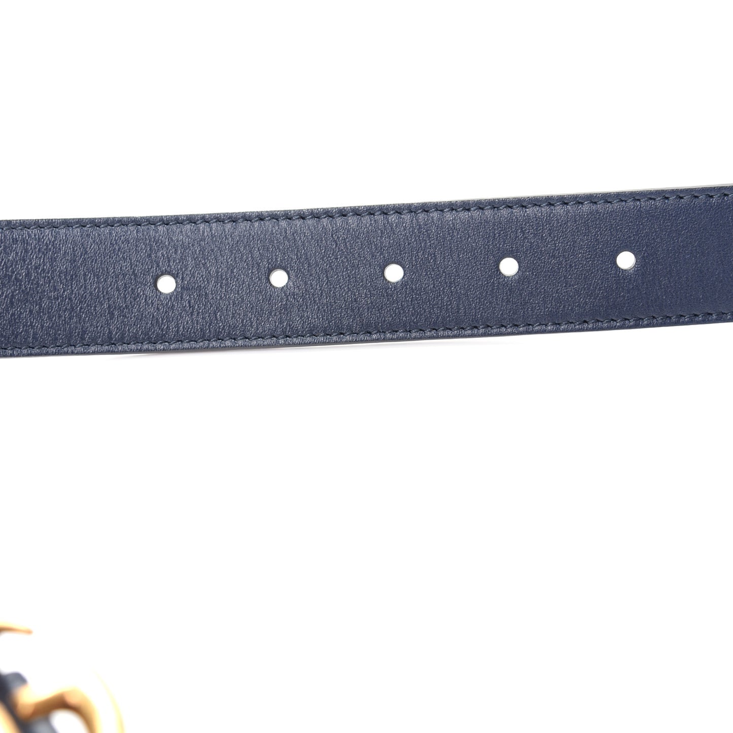 Moon Calfskin Double G 30mm Belt 95 38 Blue