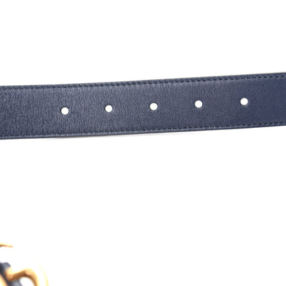 Gucci Moon Calfskin Double G 30mm Belt 95 38 Blue 3 of 5