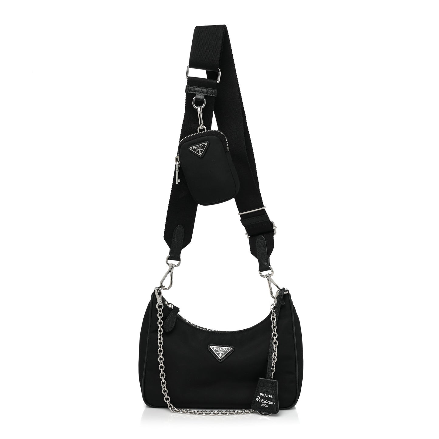 Nylon Re-Edition 2005 Shoulder Bag Black
