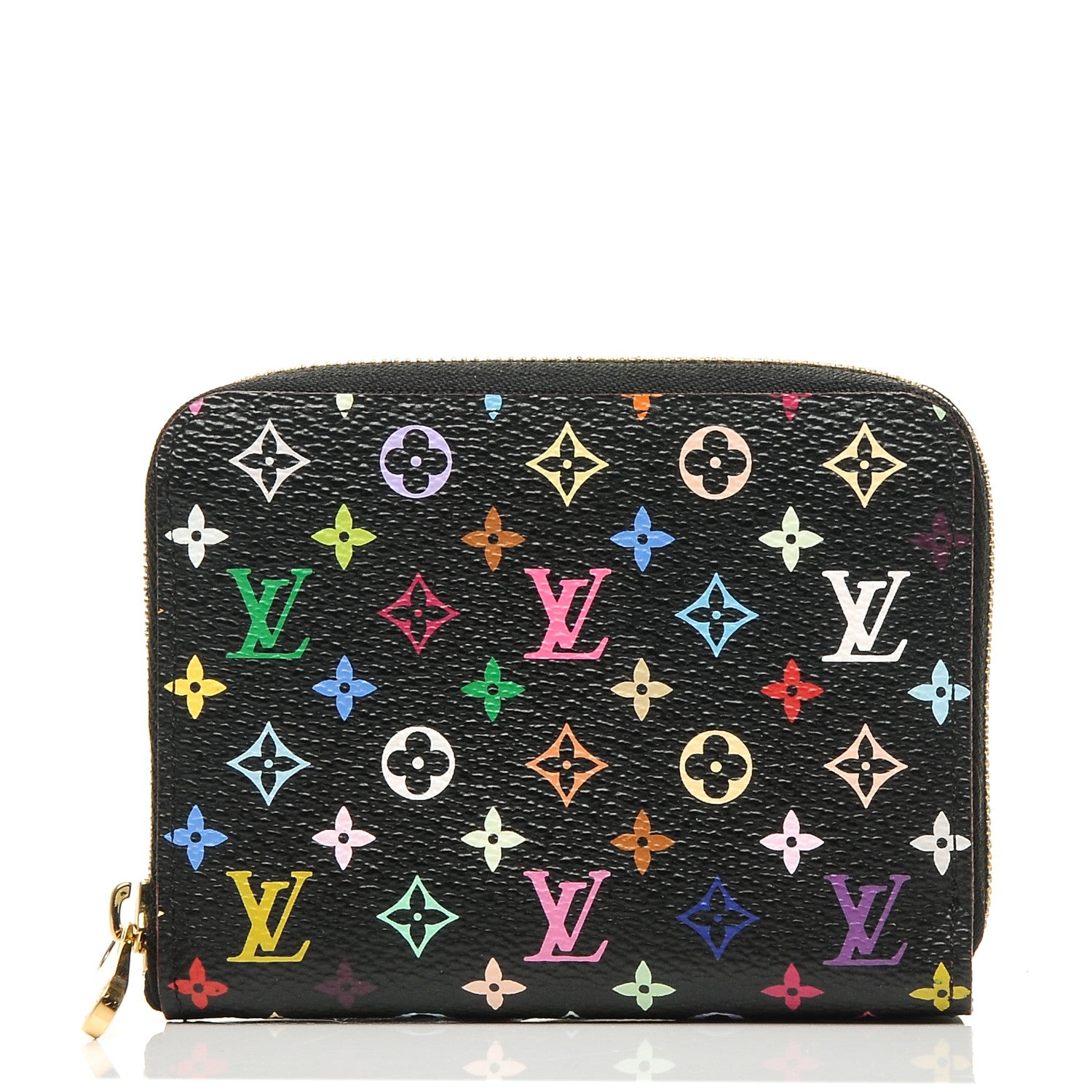 Louis Vuitton Monogram Multicolor Zippy Coin Purse Black Grenade 1 of 6