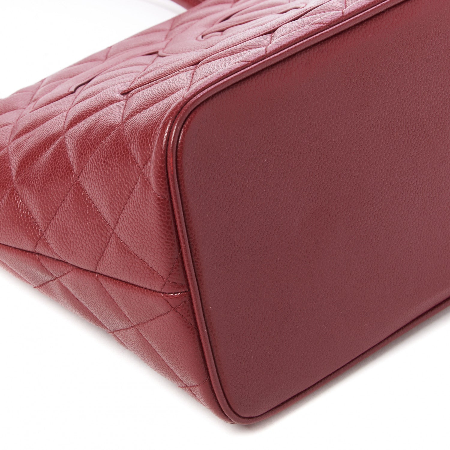 Chanel Caviar Quilted Medallion Tote Red 5 of 9