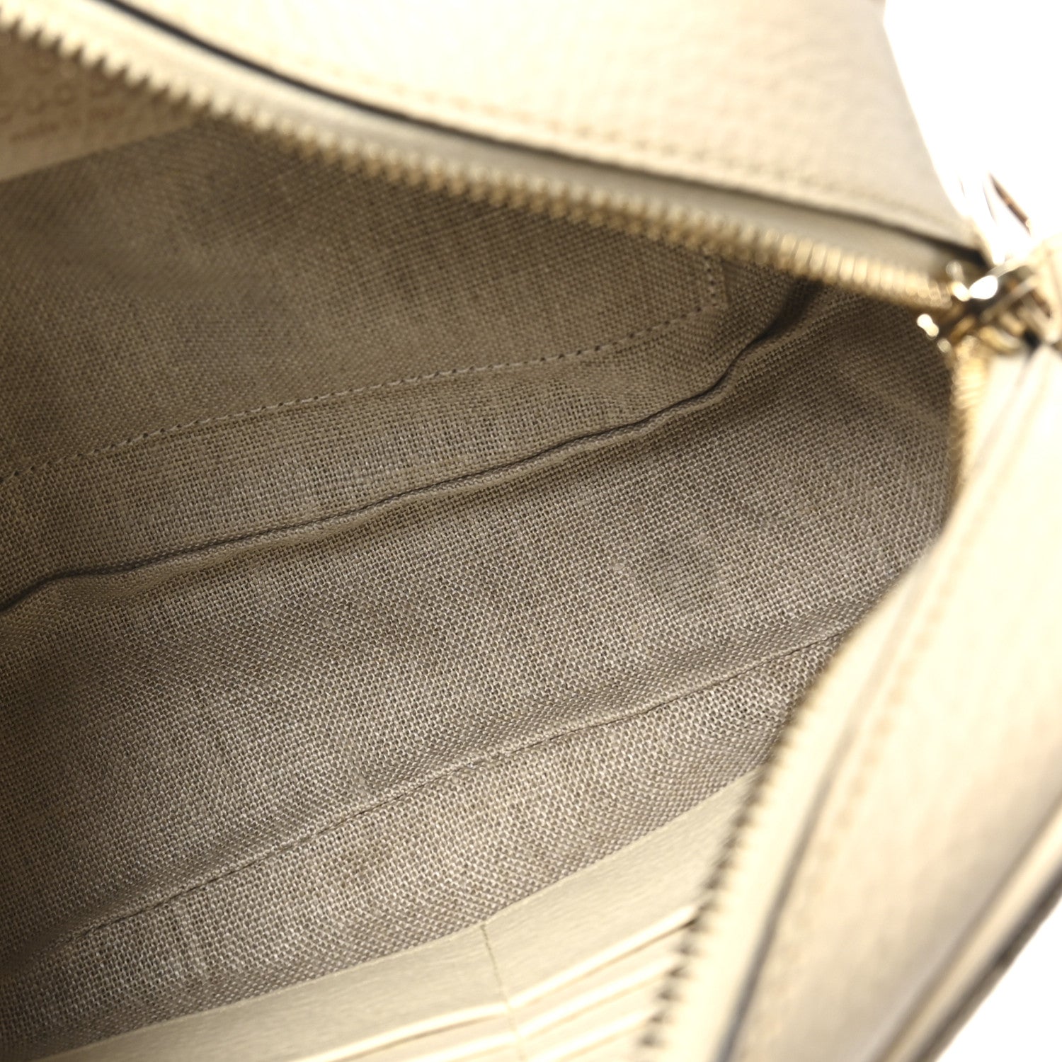 Gucci Monogram Dollar Calfskin Mini Bree Messenger Bag Beige Ebony Avoire 5 of 10