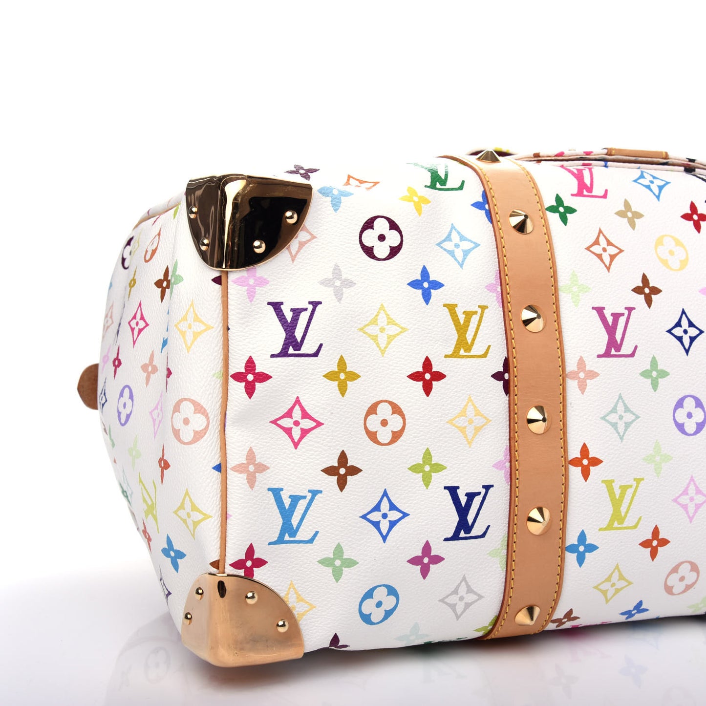 Monogram Multicolor Keepall 45 White