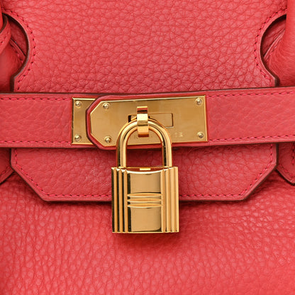Hermes Taurillon Clemence JPG Shoulder Birkin II 42 Bougainvillea 7 of 9