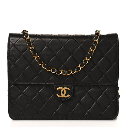 Chanel Lambskin Quilted Small Single Flap Black 1 of 9