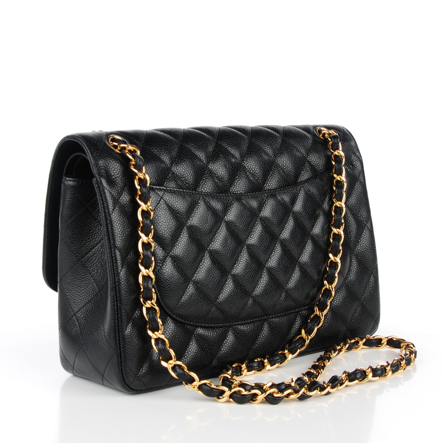 Chanel Caviar Quilted Jumbo Double Flap Black 3 of 9