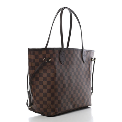 Louis Vuitton Damier Ebene Neo Neverfull MM Rose Ballerine 4 of 12