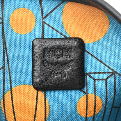 MCM Visetos Large Project Reversible Shopper Tote Munich Blue 9 of 18