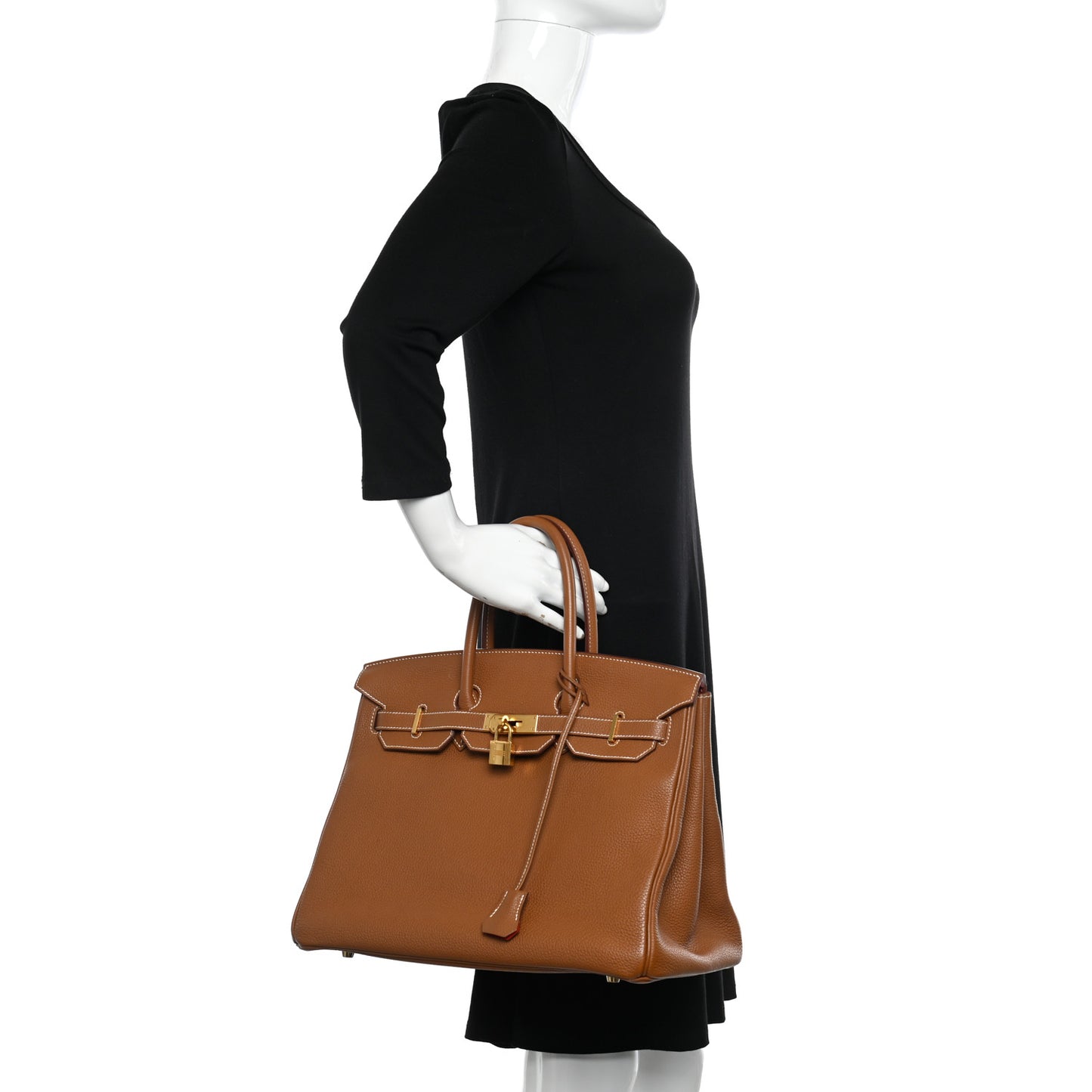 Togo Verso Birkin 35 Gold Geranium