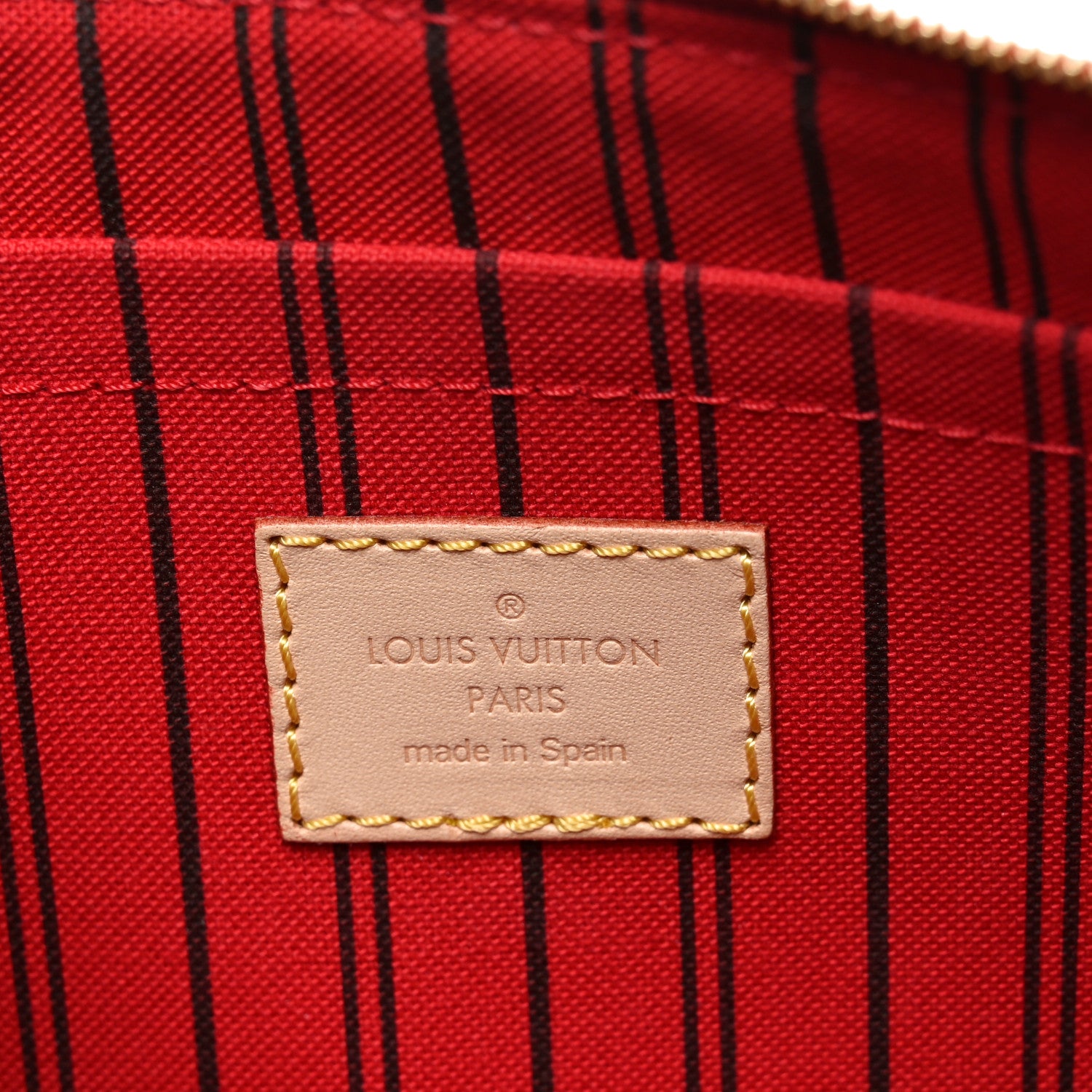 Louis Vuitton Monogram Neverfull MM GM Pochette Cherry 6 of 6