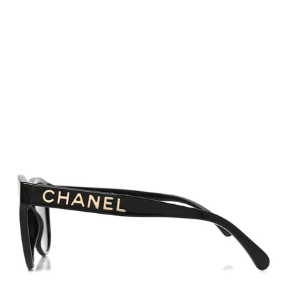 Chanel Acetate Pantos Logo Polarized Sunglasses 5458 Black 3 of 6