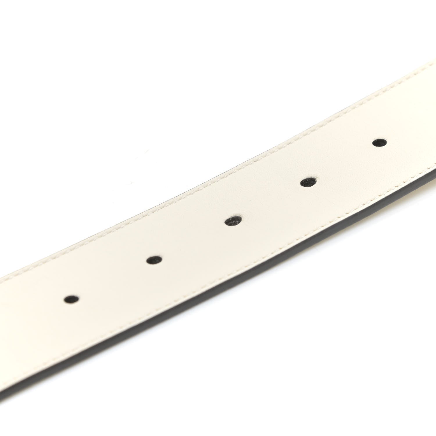 Gucci Calfskin Double G 40mm Belt 95 38 Mystic White 4 of 6