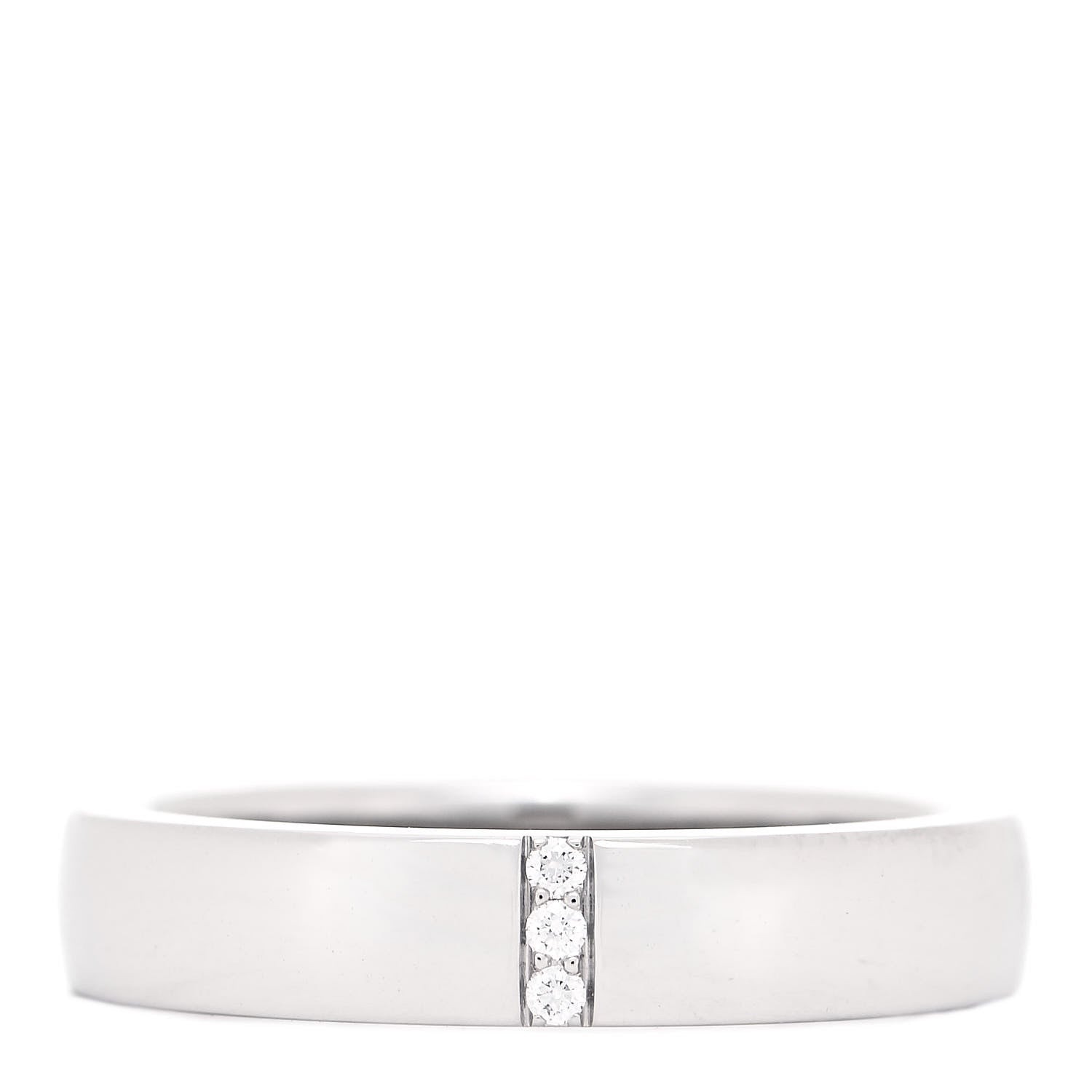 Harry Winston Platinum Diamond Vertical Row Wedding Band Ring 56 7.5 1 of 6