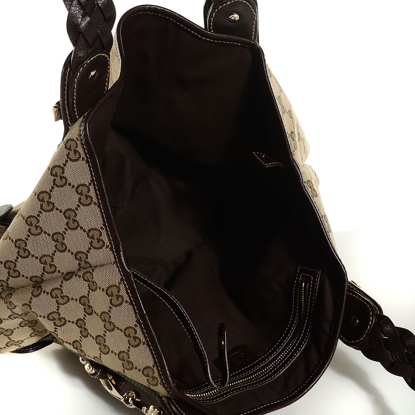 Monogram Small Pelham Shoulder Bag Dark Brown
