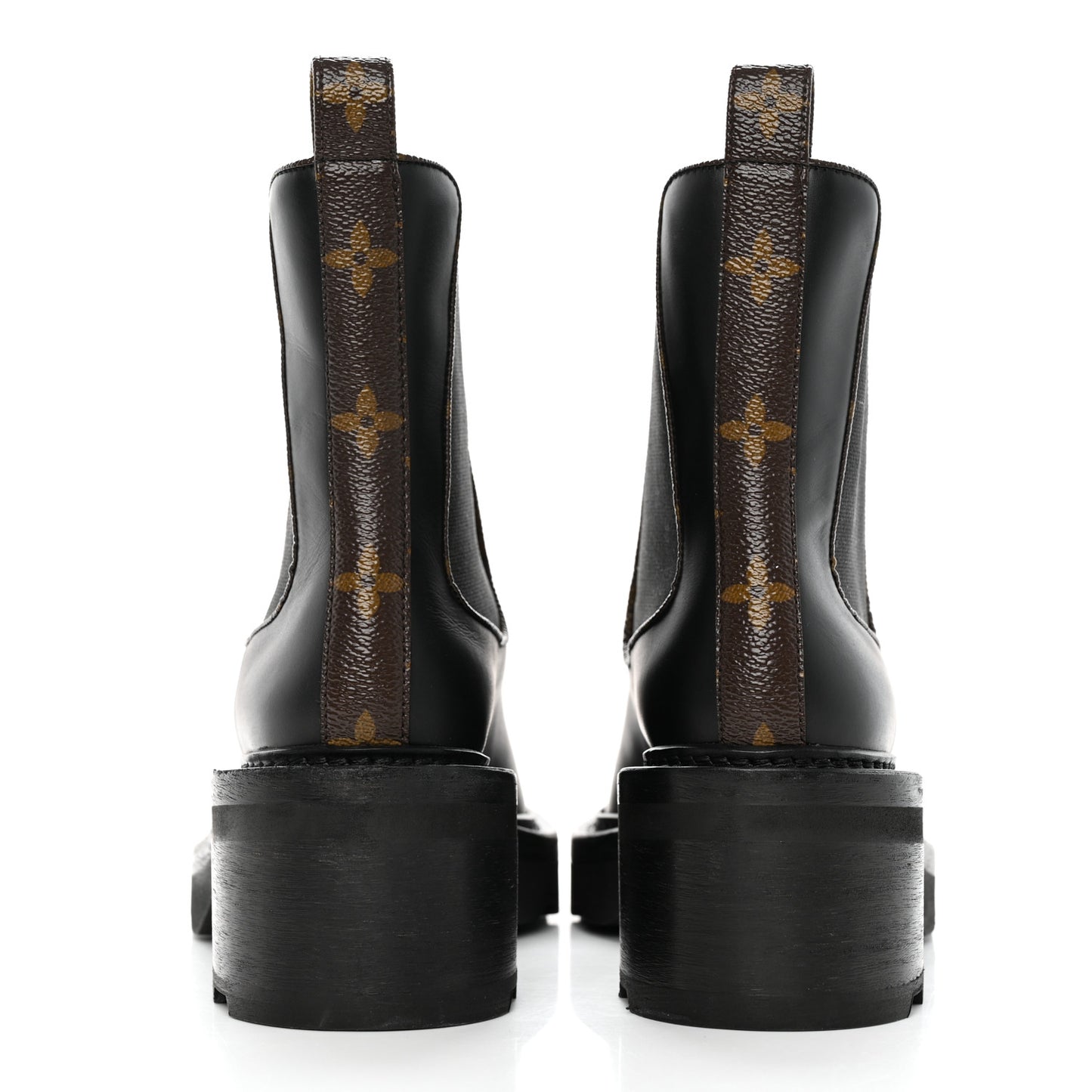Calfskin Monogram Beaubourg Ankle Boots 37.5 Black