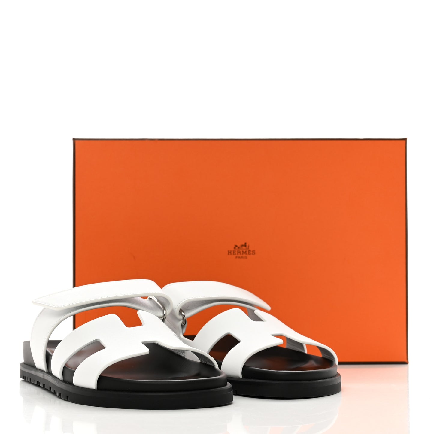 Calfskin Womens Chypre Sandals 36 White