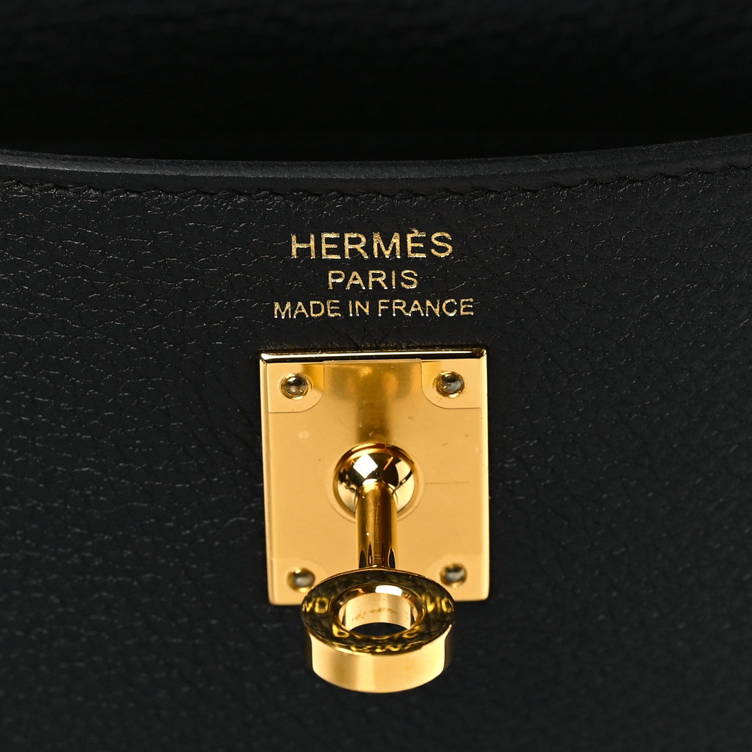 Hermes Togo Kelly Retourne 25 Black 8 of 9