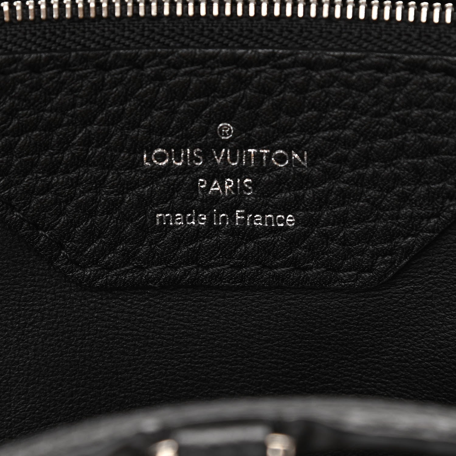 Louis Vuitton Taurillon Ayers Capucines MM Black 6 of 9