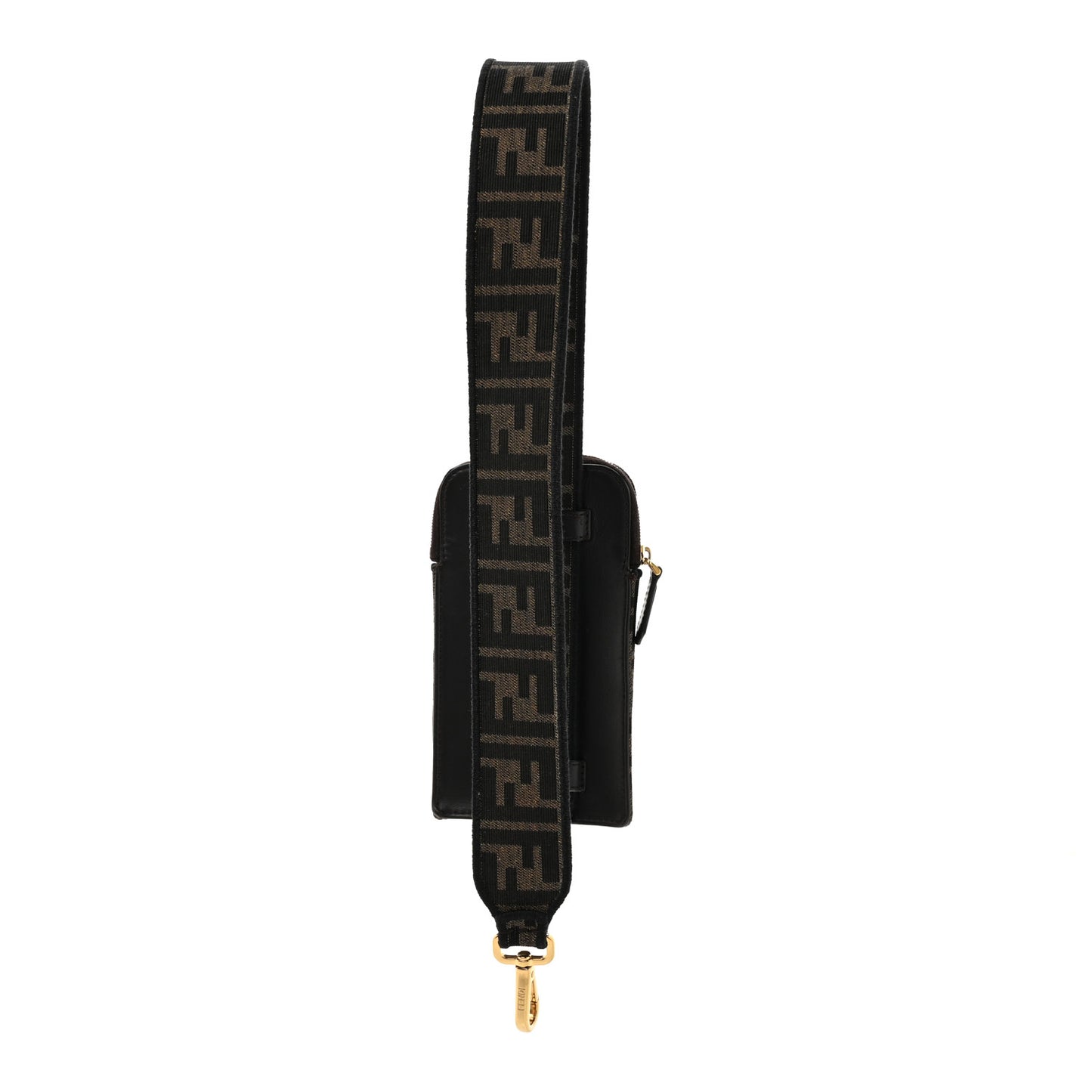 Fabric Jacquard FF 1974 Cell Pocket Strap You Tobacco Moro Black